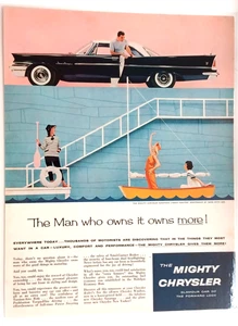 1958 Chrysler Saratoga Vintage Original Magazine Ad Laminated For Protection - Picture 1 of 1