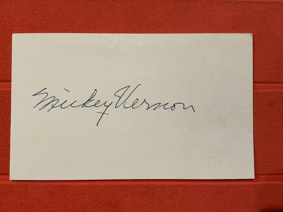 Mickey Vernon🔥🔥MLB Debut 7/28/39 Washington Senators 🔥🔥Autograph 🔥 - Image 1 of 1