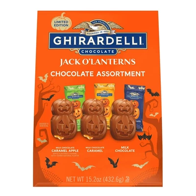 Ghirardelli Premium Jack-O-Lantern шоколад конфеты разнообразие упаковка, 15,2 унц - Изображение 1 из 4