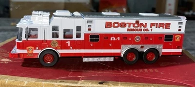 Kitbash 1:64 Code3 Saulsbury Heavy Rescue Boston Fire Department Rescue 1 Custom - Image 1 of 4
