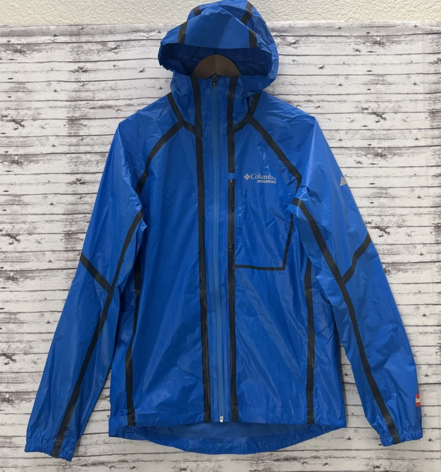 Columbia MONTRAIL OUTDRY Chaqueta de Lluvia Para Mujer Talla Pequeña Azul Senderismo Aire Libre Foto 1 de 4