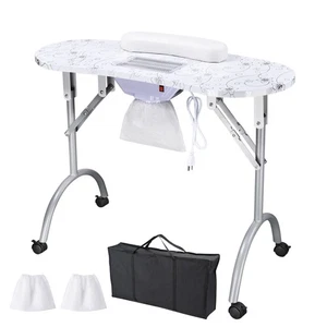 Byootique klappbarer Maniküre Nageltisch Station Salon Schreibtisch belüftet Ventilator Schönheit - Bild 1 von 12