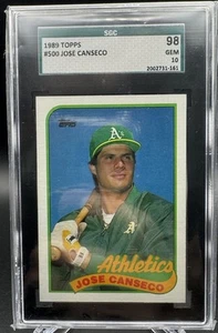 1989 Topps - Jose Canseco #500 SGC 10 Gem Mint - Picture 1 of 2