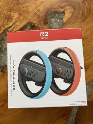 Official Nintendo Switch 2 Joy-Con 2 Wheel set of two wheels 2025 Brand NEW - Image 1 of 4