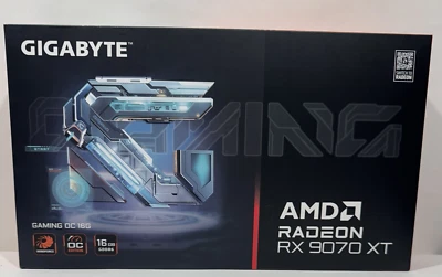 GIGABYTE Radeon RX 9070 XT Gaming OC 16G GDDR6 Graphics Card ✅FREE SHIPPING - Image 1 of 2