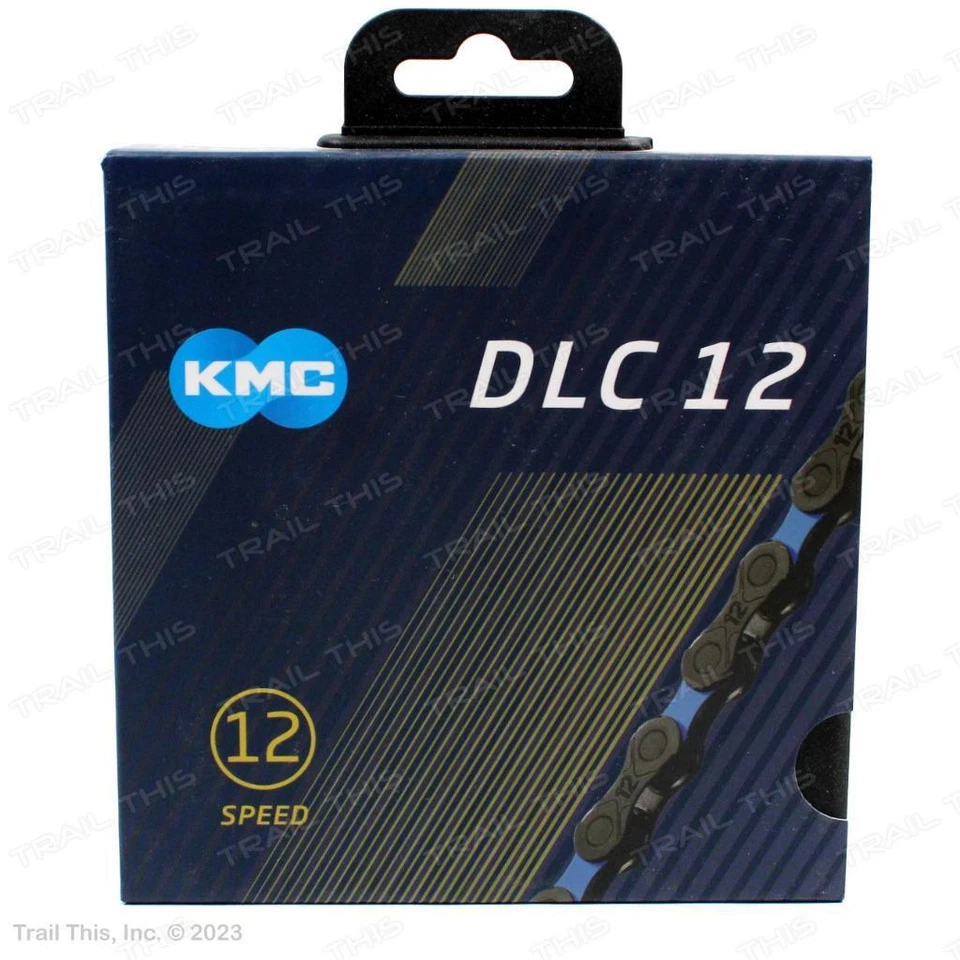 KMC DLC 12-Speed 126L Black & Blue Bike Chain for Campy SRAM Shimano - Image 1 of 1