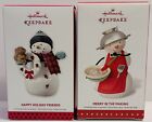 Hallmark 2013, 2015 Happy, Holiday, Friends, & Merry In The Making 2 Orname￼nts