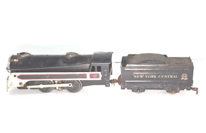 Marx Train Tin Plate 8 Car Locomotive Tender Freight Oil Tankers Caboose O Scale - Picture 1 of 24