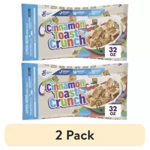 (2 pack) Breakfast Cereal, Crispy Cinnamon Cereal, Value Bag, 32 oz.New arrivals - Picture 1 of 8