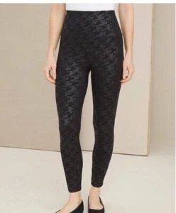 Chico's ZENERGY SO SLIMMING HOUNDSTOOTH LEGGING Sz 3R US 16/XL Black NWT $85 - Picture 1 of 11