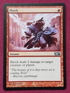 Magic The Gathering 2012 CORE SET M12 SHOCK red card MTG - Picture 1 of 2