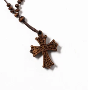 Christian Handcrafted Heirloom Cross Olive tree with beeswax for protection - Picture 1 of 24