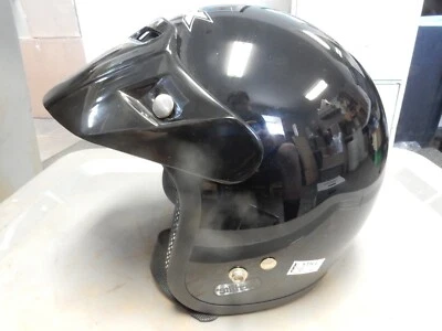 Casco NOS AFX FX-75Y Negro Juvenil Grande Cara Abierta 55-56 cm con Visera 0105-0004 Foto 1 de 4