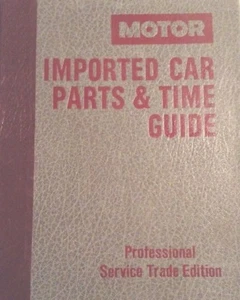 1984-91 Motor Imported Car PARTS MANUAL & TIME GUIDE;  10th. EDITION. - Picture 1 of 1