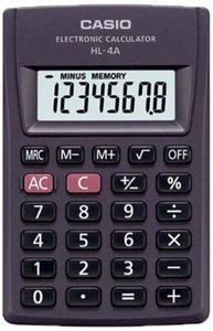 Casio HL-4A Portable Calculator Extra Small Size A334 - Picture 1 of 4