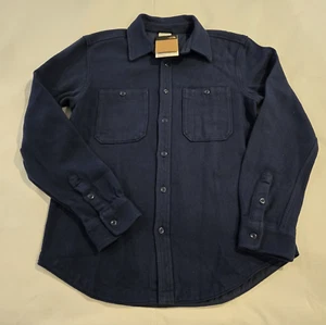 NWT The North Face Men's Button Down Twill Flannel Summit Navy Jacket Medium - Picture 1 of 18