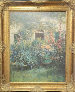 Vintage Abbott Graves "Kennebunkport Doorway" Framed Art, Museum, 1980 Ed. - Picture 1 of 6