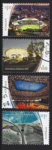 Juego de 4 estadios deportivos de Australia 2020 usado fino - Imagen 1 de 1