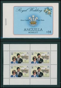 Anguilla Scott #446c MNH BOOKLET Prince Charles Lady Diana Wedding CV$6+ 384205 - Picture 1 of 1