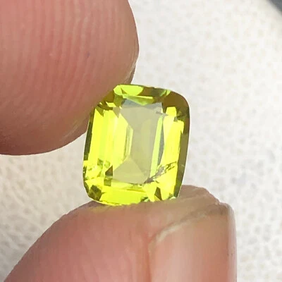 1 Carat Natural Cushion Cut Golden Yellow Color Tourmaline Gemstone From Afghan - Image 1 of 4