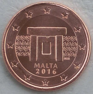 5 Euro Cent Kursmünze Malta 2016 unz. - Picture 1 of 1