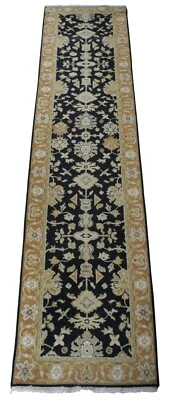 Alfombra de lana vintage Kaleen India alfombra de corredor 141" Foto 1 de 4