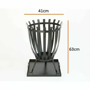 Feuerkorb Feuerstelle 63x41 cm Feuerschale Garten Party Feuer - Bild 1 von 4