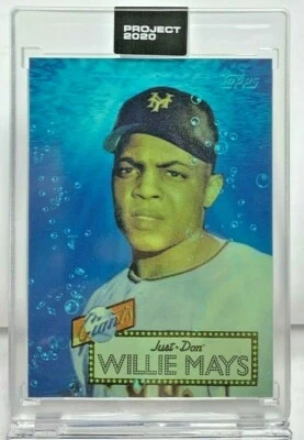Topps PROJECT 2020 Card #128 - 1952 Willie Mays by Don C - Print Run SP /7195 - Image 1 of 3