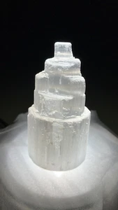 Torre de Selenita/Rascacielos/Mini Cristal/Iceberg/Meditación/Reiki Envío Gratuito - Imagen 1 de 11