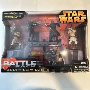 Star Wars Battle Pack Jedi vs. Separatists Mace Windu Darth Obi-Wan Jango Fett - Picture 1 of 6