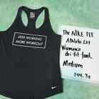 The Nike Tee athletic cut dri-fit tank women's medium