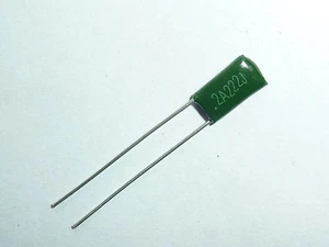 100PCS 100V 0.0022uF 2.2nF 2200pF 2A222J ±5% Mylar Film Capacitors Radial - Picture 1 of 1