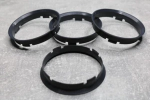 SET 4 anelli di centraggio distanziali 74,1 x 72,6 antracite per cerchi in lega - Foto 1 di 1