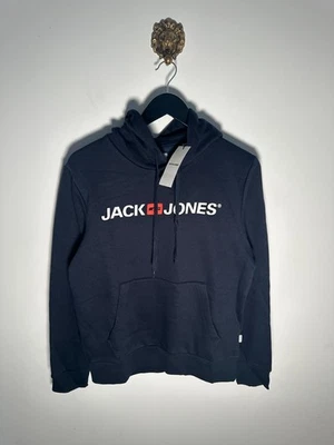 Sudadera con capucha para hombre Jack & Jones Logo azul marino talla S nueva con etiquetas Foto 1 de 4