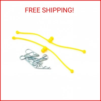 Dubro Products Body Klip Retainers, Yellow (2), DUB2247 - Image 1 of 2