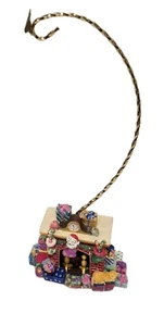 Christopher Radko Night Before Christmas Fireplace Ornament Holder Stand - Picture 1 of 10