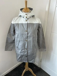 Impermeabile con cappuccio grigio pellegrino taglia S made in England - Foto 1 di 12