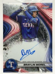 2024 Bowman's Best #B24-BMO Braylin Morel Best of 2024 Autographs - Picture 1 of 2