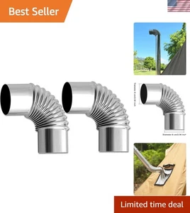 Kompakter 2,36" Edelstahl Winkel Schornstein Abzug für effiziente Wärmeregulierung - Bild 1 von 10