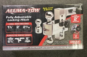 Enganche de remolque versátil Aluma 6" caída 12000 lb remolque 3 bolas intercambiables - Imagen 1 de 3