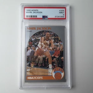 1990 NBA Hoops Mark Jackson #205 Menendez Brothers PSA 9 New York Knicks ROTTO - Foto 1 di 3