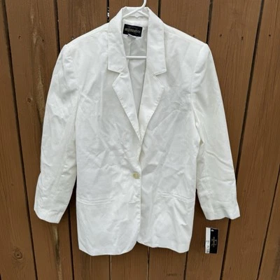 Requirements NWT Vintage Y2K Preppy Spring Oyster Button Blazer Jacket 12 Tobago - Image 1 of 4