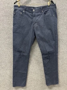 AG Adriano Goldschmied Hose Herren 36 x 32 blau The Everett kariert schmal gerade USA - Bild 1 von 16