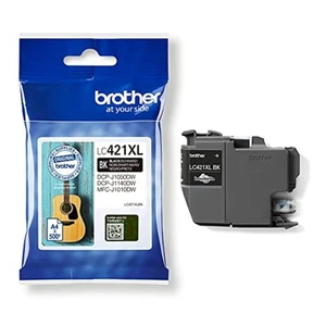 BROTHER, LC-421XLBK Inkjet Cartridge, Black, Single Pack, High Yield Includes 1 - Photo 1/7
