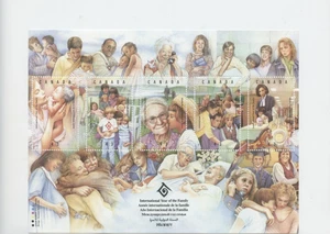 SOUVENIR SHEET YEAR OF THE FAMILY FV$2.15 - Picture 1 of 1