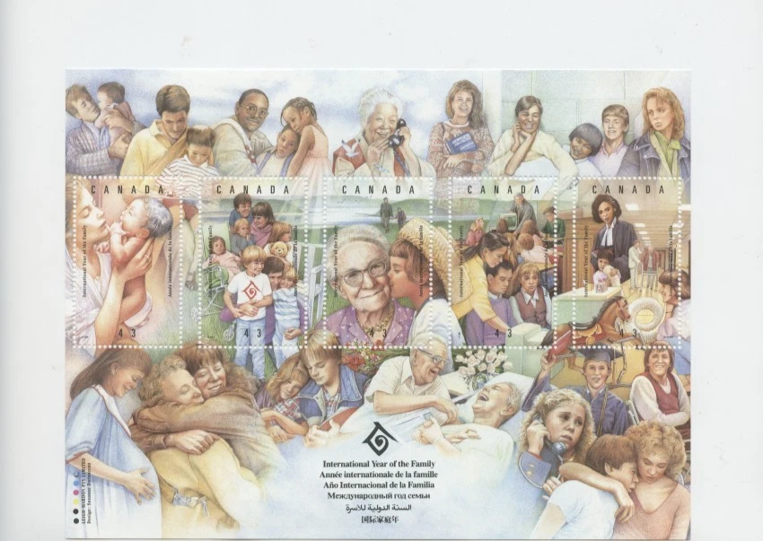 SOUVENIR SHEET    YEAR OF THE FAMILY  FV$2.15 - Image 1 of 1