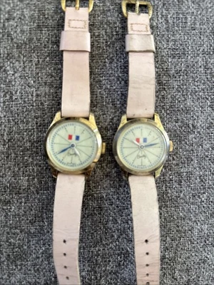Vtg! Bradley Watch Swiss 24 Hour Manual Wind Rare Dial Lot Of 2! - Image 1 of 4