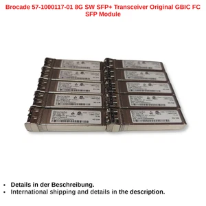 10x Brocade 57-1000117-01 8G SW SFP+ Transceiver Original GBIC FC SFP Module - Bild 1 von 3