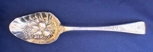 Cuchara de bayas esterlinas London Hallmarks 1812 Thomas Streetin lavado en oro 56 gramos 9" - Imagen 1 de 7