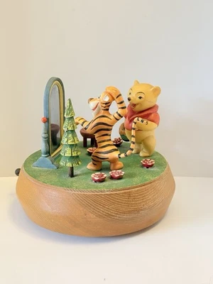 Vintage Disney Winnie The Pooh Music Box A Spoonful of Sugar Reuge Italy Rotates - Image 1 of 4